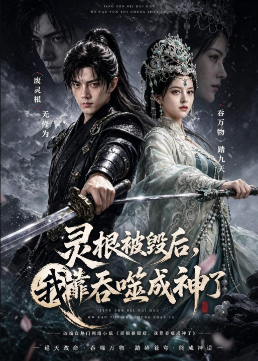灵根被毁后，我靠吞噬成神了（71集）AI短剧
